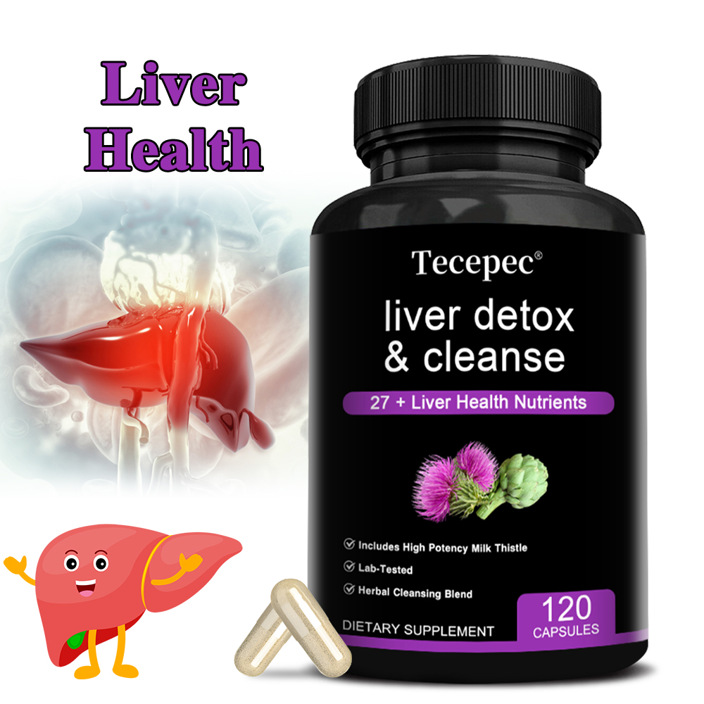 Herbal And Wellness - Leverondersteunende supplementcapsules met mariadistel, paardenbloem, kurkuma,