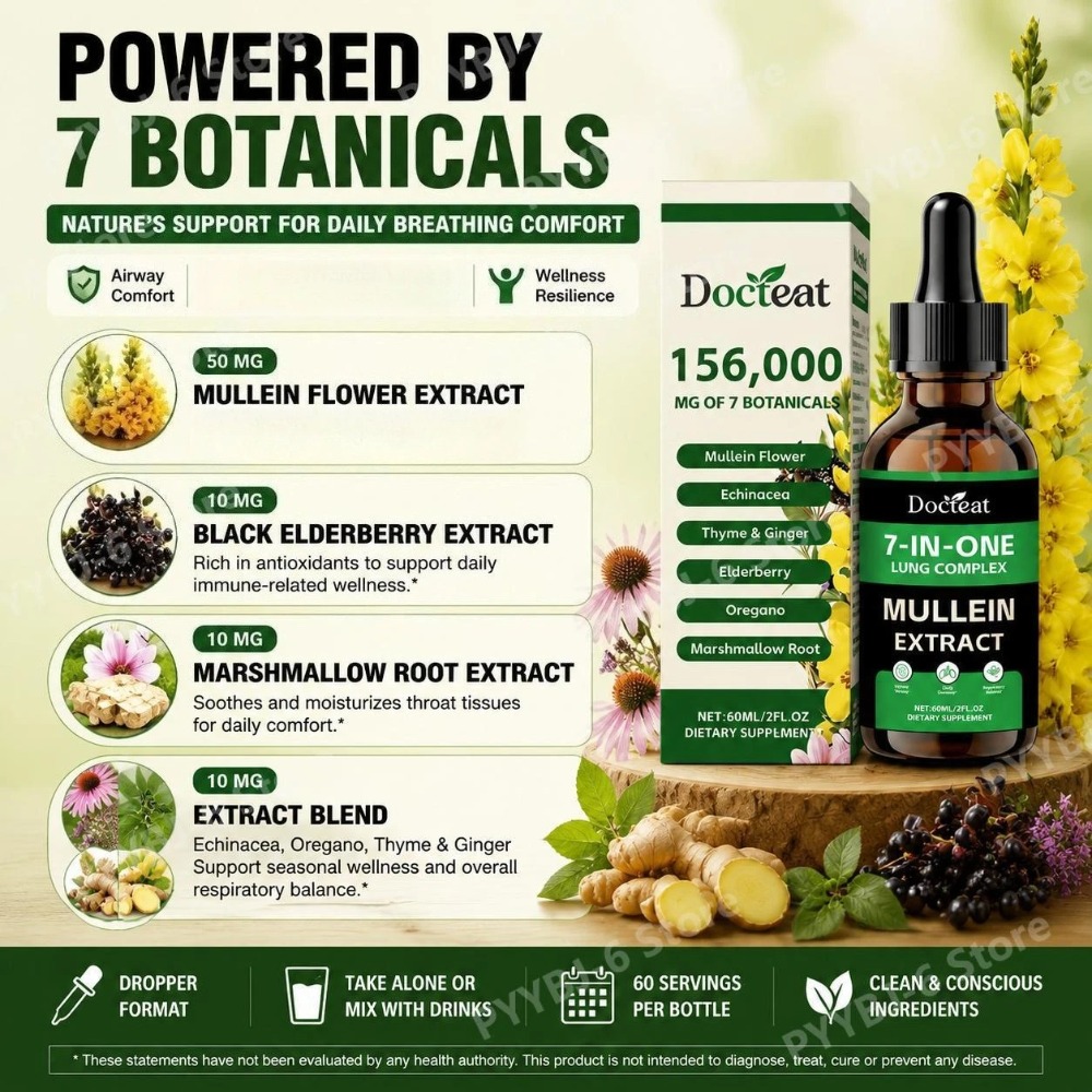 Docteat 7-in-1 Mullein Extract - Herbal And Wellness recensie en prijs